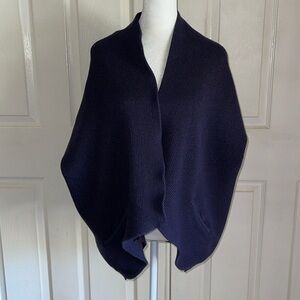 Akemi + Kim Dark Blue Etienne Ribbed Wrap Cardigan